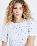 T-Shirt, Bambusviscose/cashmere-blend, Hvid