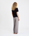 Oversize t-shirt "Logo", Bomuld, Sort m. burn-out effekt