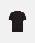 Oversize t-shirt "Logo", Bomuld, Sort m. burn-out effekt