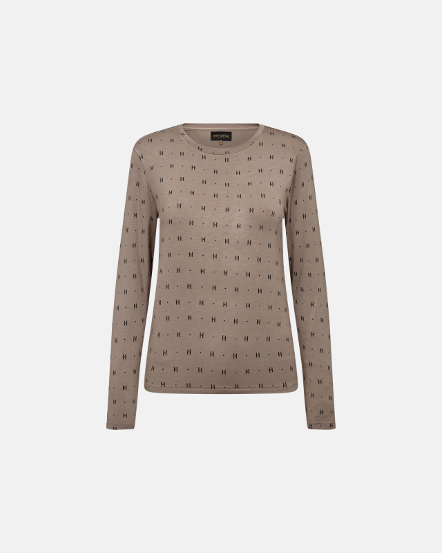 Shirt | Bambusviscose/cashmere-blend | Sand