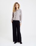 Cardigan | Uld | Sand -Hype the Detail