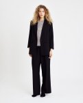 Relaxed blazer, Polyester, Sort