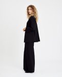 Relaxed blazer, Polyester, Sort