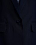 Relaxed blazer, Polyester, Sort