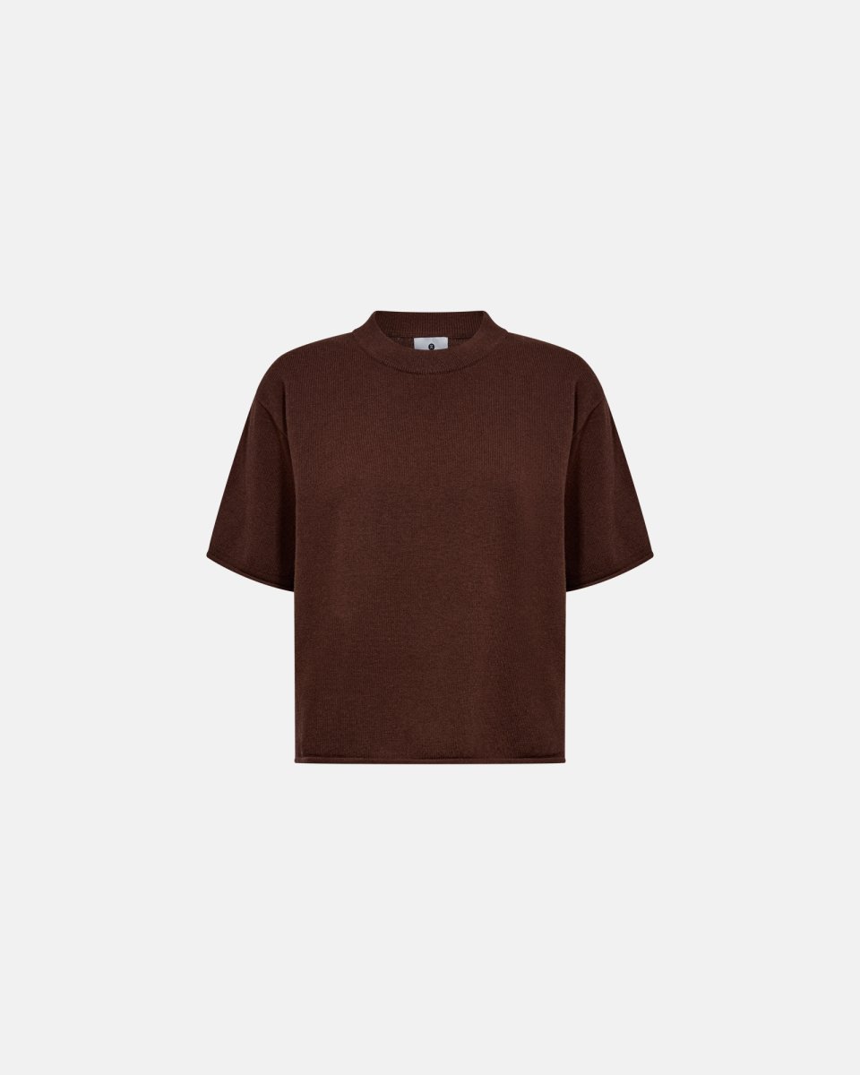 JBS of Denmark Women T-shirt | 100% Merinould | Brun - S