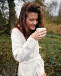 Cardigan | 100% Merinould | Ivory -JBS of Denmark Women