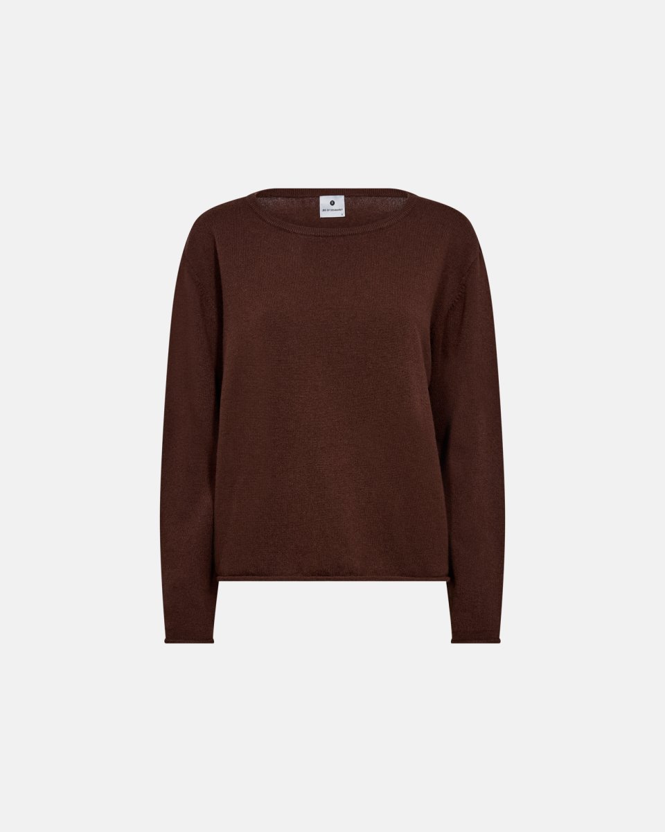 JBS of Denmark Women Striktrøje | 100% Merinould | Brun - S