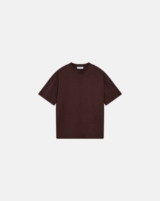 Dev t-shirt, 100% bomuld, Brun