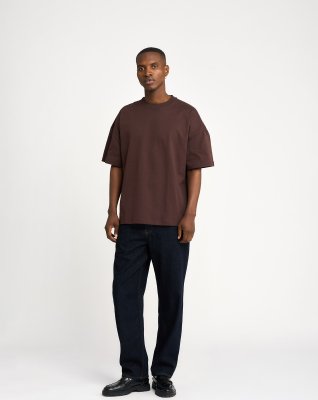Dev t-shirt, 100% bomuld, Brun