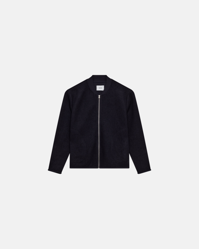 Luke Jakke | Polyester-uld blend | Navy