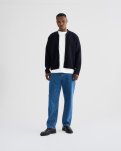 Luke Jakke | Polyester-uld blend | Navy -Resteröds