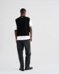 Kian Vest | Polyester-uld blend | Sort -Resteröds