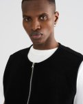 Kian Vest | Polyester-uld blend | Sort -Resteröds