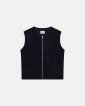 Kian vest | Polyester-uld blend | Navy - Resteröds