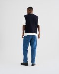Kian Vest | Polyester-uld blend | Navy -Resteröds