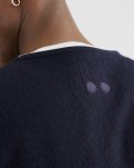 Kian Vest | Polyester-uld blend | Navy -Resteröds