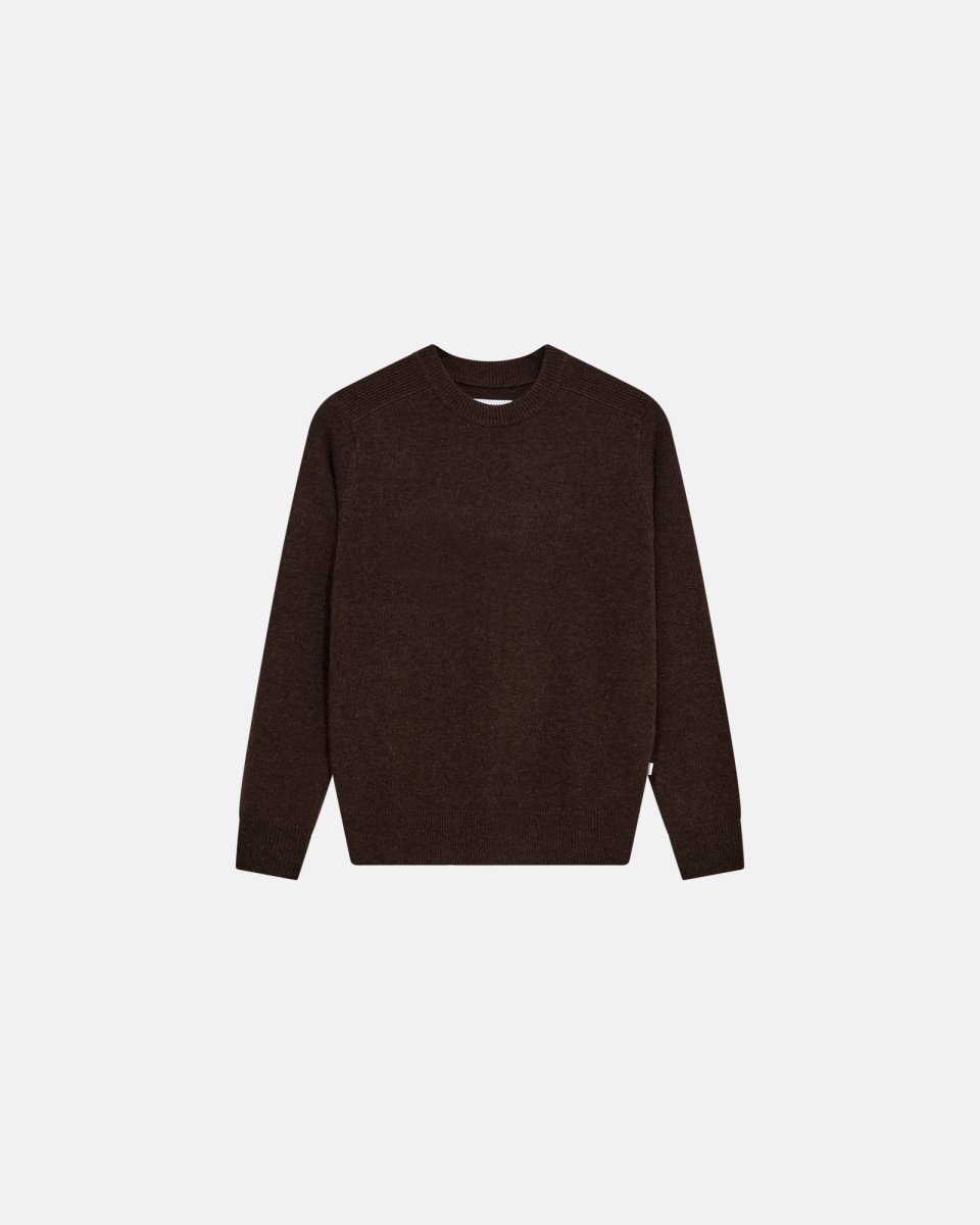 Resteröds Lean pullover | Uld | Brun - S