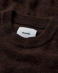 Lean Pullover | Uld | Brun -Resteröds
