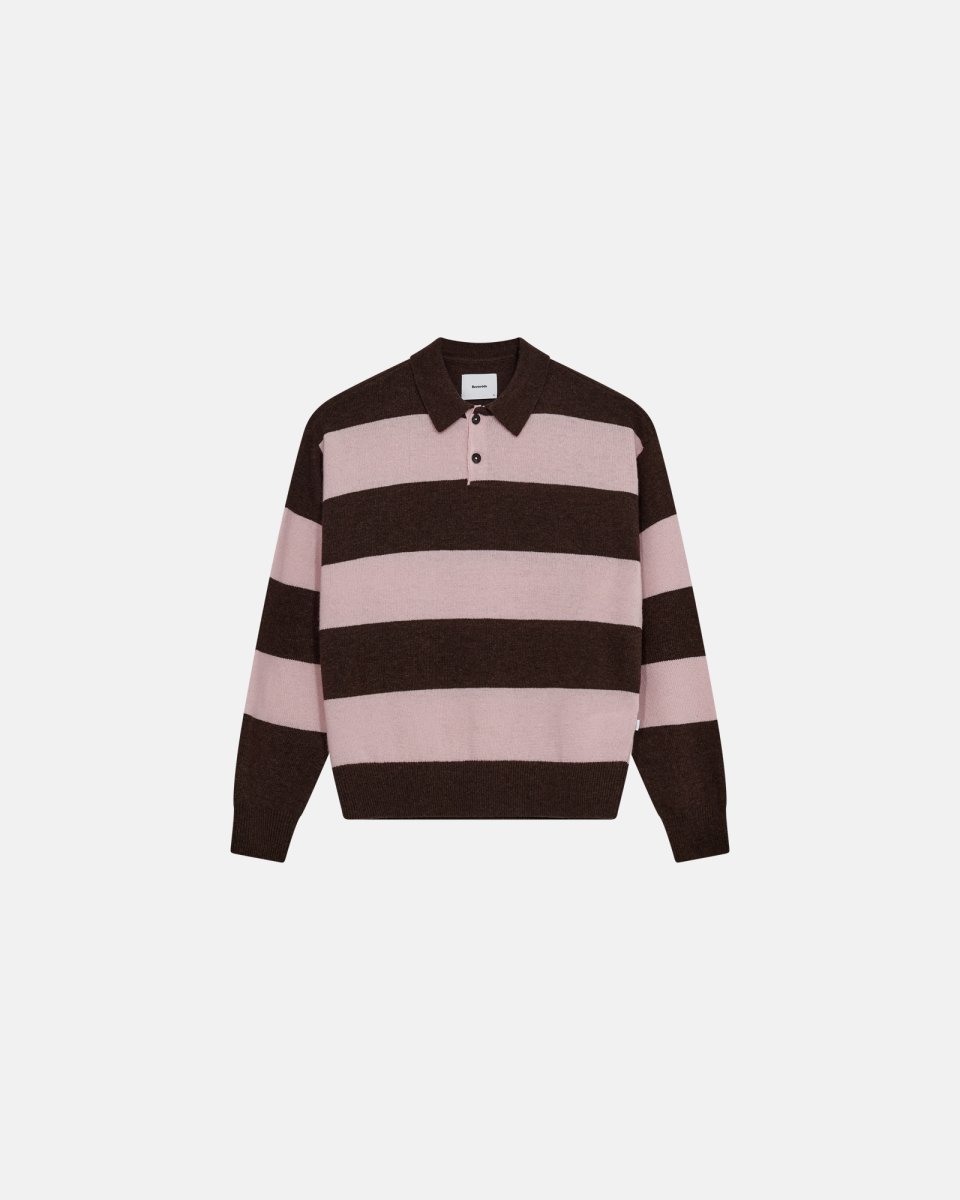 Resteröds Jacob polo | Uld | Rosa/brun - S