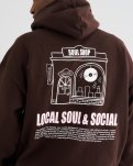 Elliot Hoodie  | 100% bomuld | Brun -Resteröds