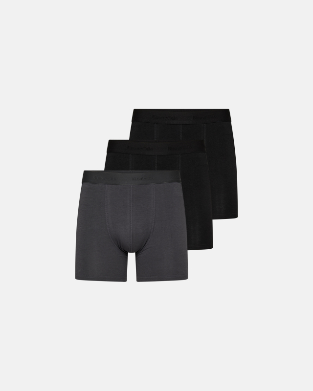 Tights Long leg kalle 3-pak | Bambusviskose | Sort/gr