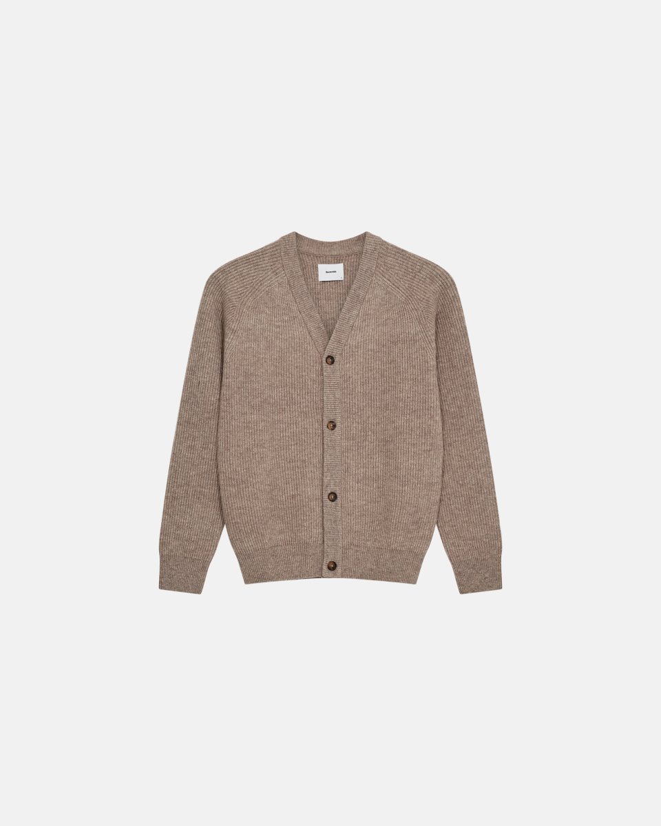 Resteröds Kyle cardigan | Uld | Sand - M
