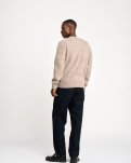 Michael Pullover | Uld | Mørk sand -Resteröds