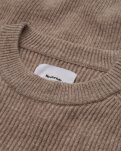 Michael Pullover | Uld | Mørk sand -Resteröds