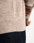 Michael Pullover | Uld | Mørk sand -Resteröds