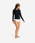 Cashmere-blend langærmet t-shirt | Bambusviskose | Sort -JBS of Denmark Women