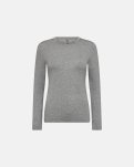 Cashmere-blend langærmet t-shirt | Bambusviskose | Grå -JBS of Denmark Women