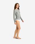 Cashmere-blend langærmet t-shirt | Bambusviskose | Grå -JBS of Denmark Women