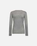 Cashmere-blend langærmet t-shirt | Bambusviskose | Grå -JBS of Denmark Women