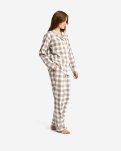 Pyjamasbukser | 100% økologisk bomuld | Sand ternet -JBS of Denmark Women