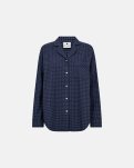 Pyjamaskjorte | 100% økologisk bomuld | Navy ternet -JBS of Denmark Women