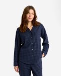 Pyjamaskjorte | 100% økologisk bomuld | Navy ternet -JBS of Denmark Women