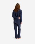 Pyjamaskjorte | 100% økologisk bomuld | Navy ternet -JBS of Denmark Women