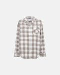Pyjamasskjorte | 100% økologisk bomuld | Sand ternet -JBS of Denmark Women