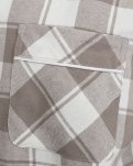 Pyjamasskjorte | 100% økologisk bomuld | Sand ternet -JBS of Denmark Women