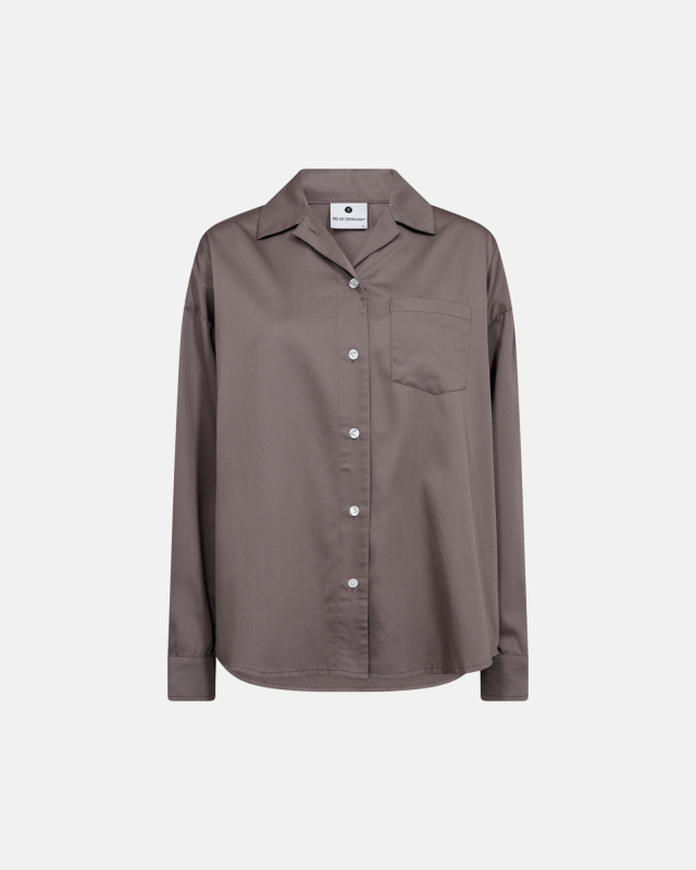 Pyjamasskjorte | Bambusviskose | Brun