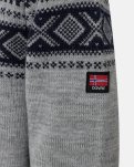 Pullover 'strik' | 100% uld | Grå -Dovre