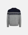 Pullover 'strik' | 100% uld | Grå -Dovre