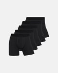 Tights m. ekstra længde "airmesh" 5-pak, Bambusviskose, Sort