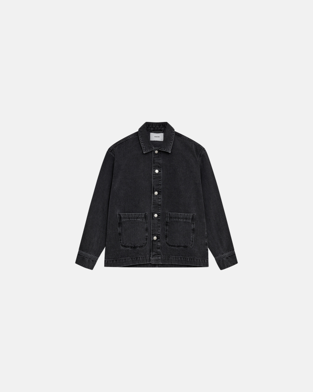 Nathan Denim overshirt | 100% bomuld | Sort