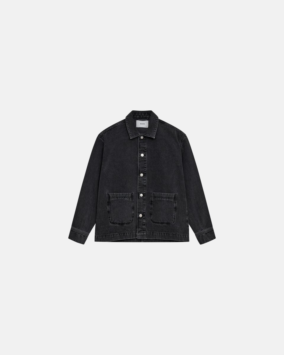 Resteröds Nathan denim overshirt | 100% bomuld | Charcoal - S