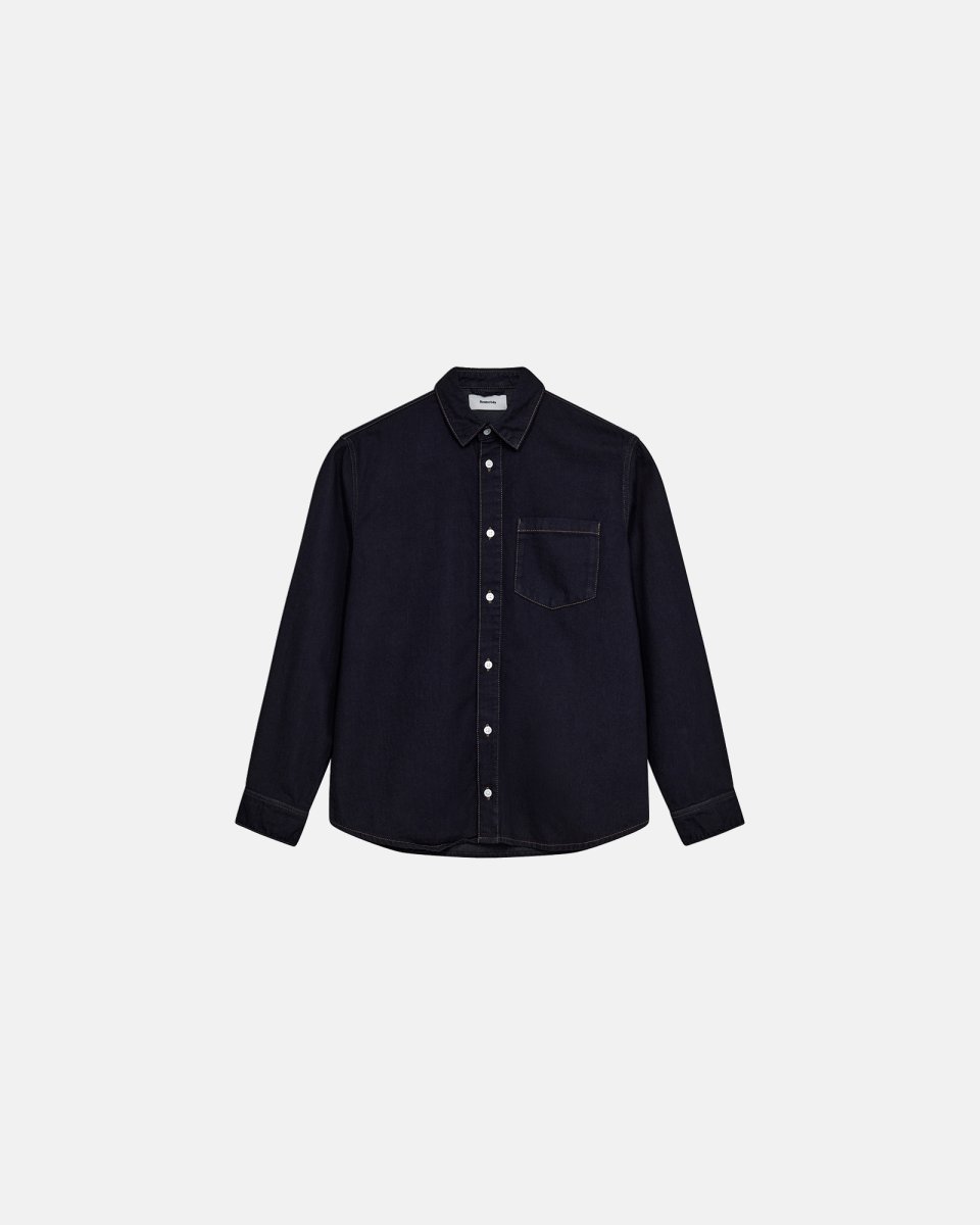 Resteröds Jace denim skjorte | 100% bomuld | Rinsed - S