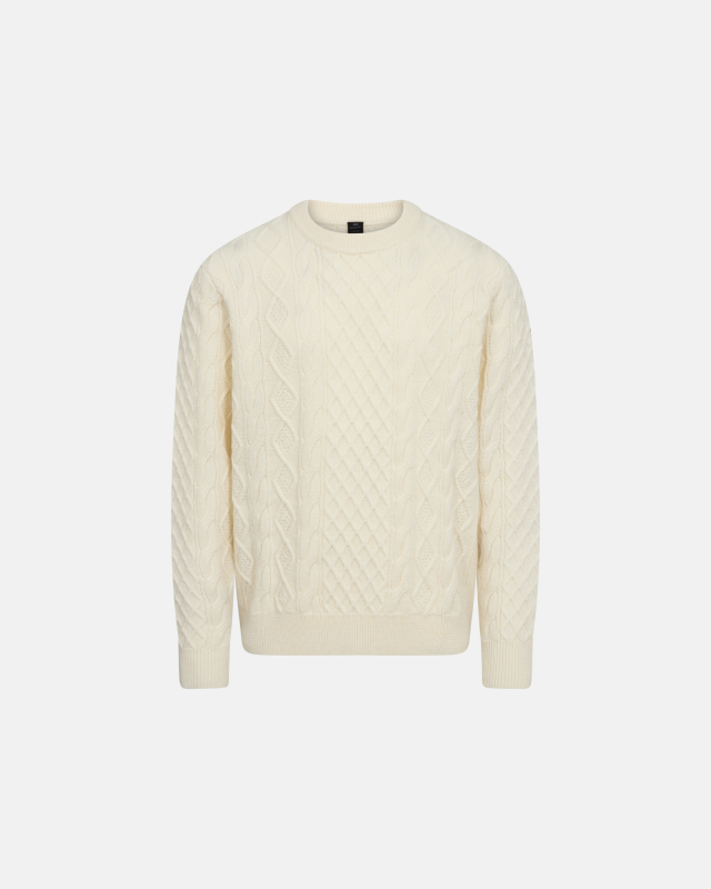 Pullover ´strik´ | Uld | Ivory