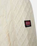 Pullover 'strik' | Uld | Ivory -Dovre