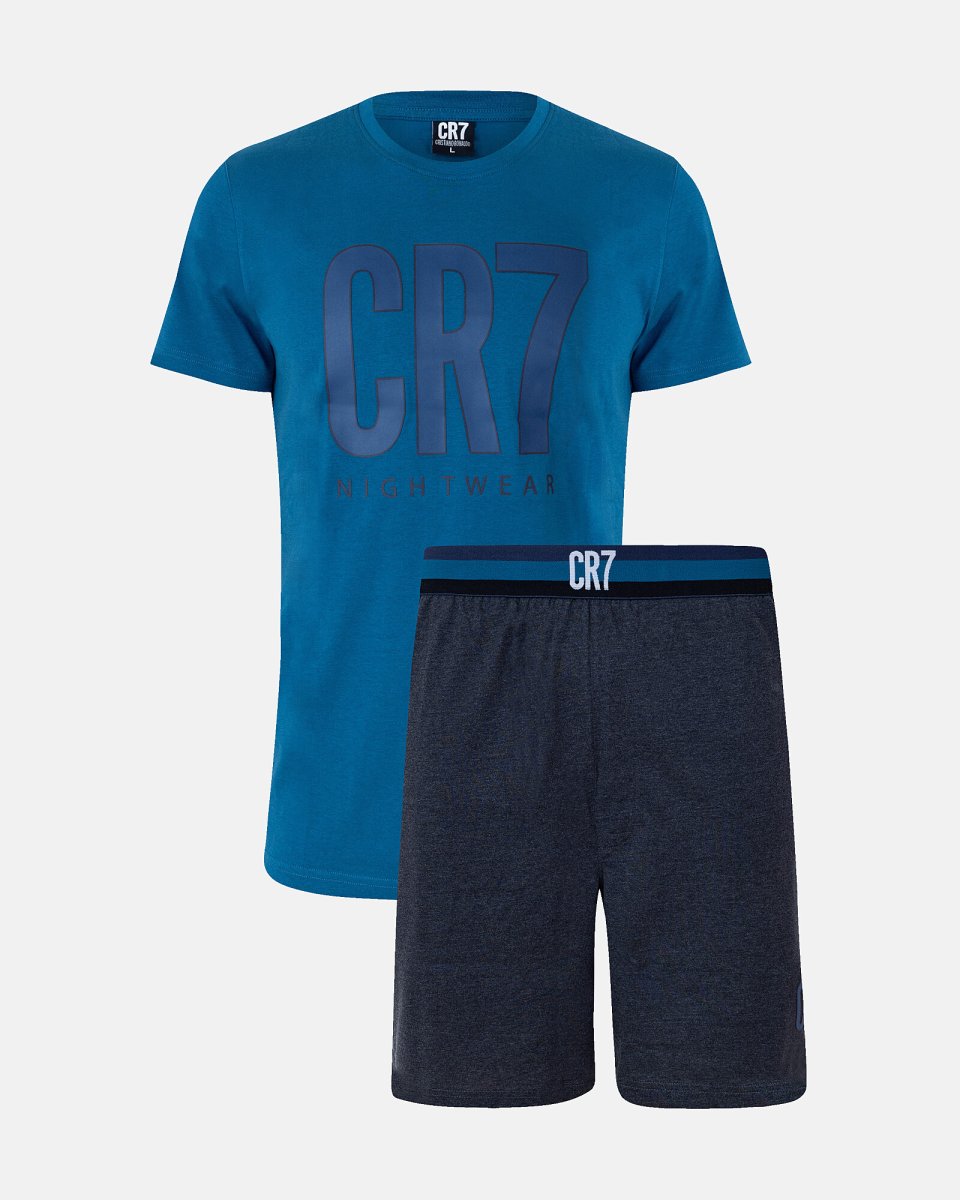 CR7 Pyjamas m. shorts | 100% bomuld | Multifarvet - M