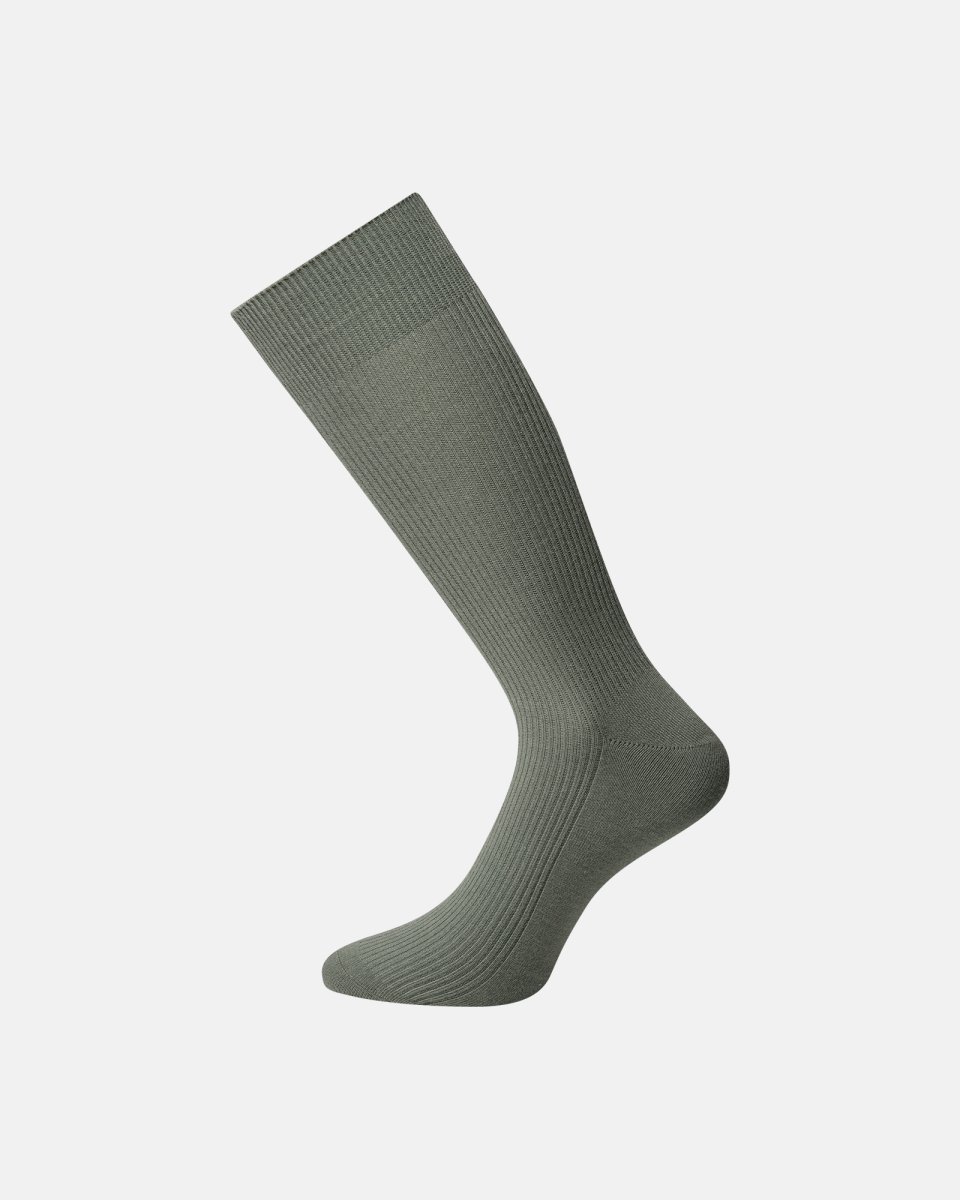 JBS Ribstrømper | Bomuld | Grøn - 40-47